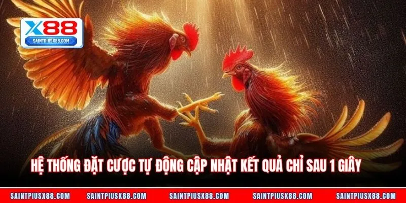 Hệ thống đặt cược tự động cập nhật kết quả chỉ sau 1 giây